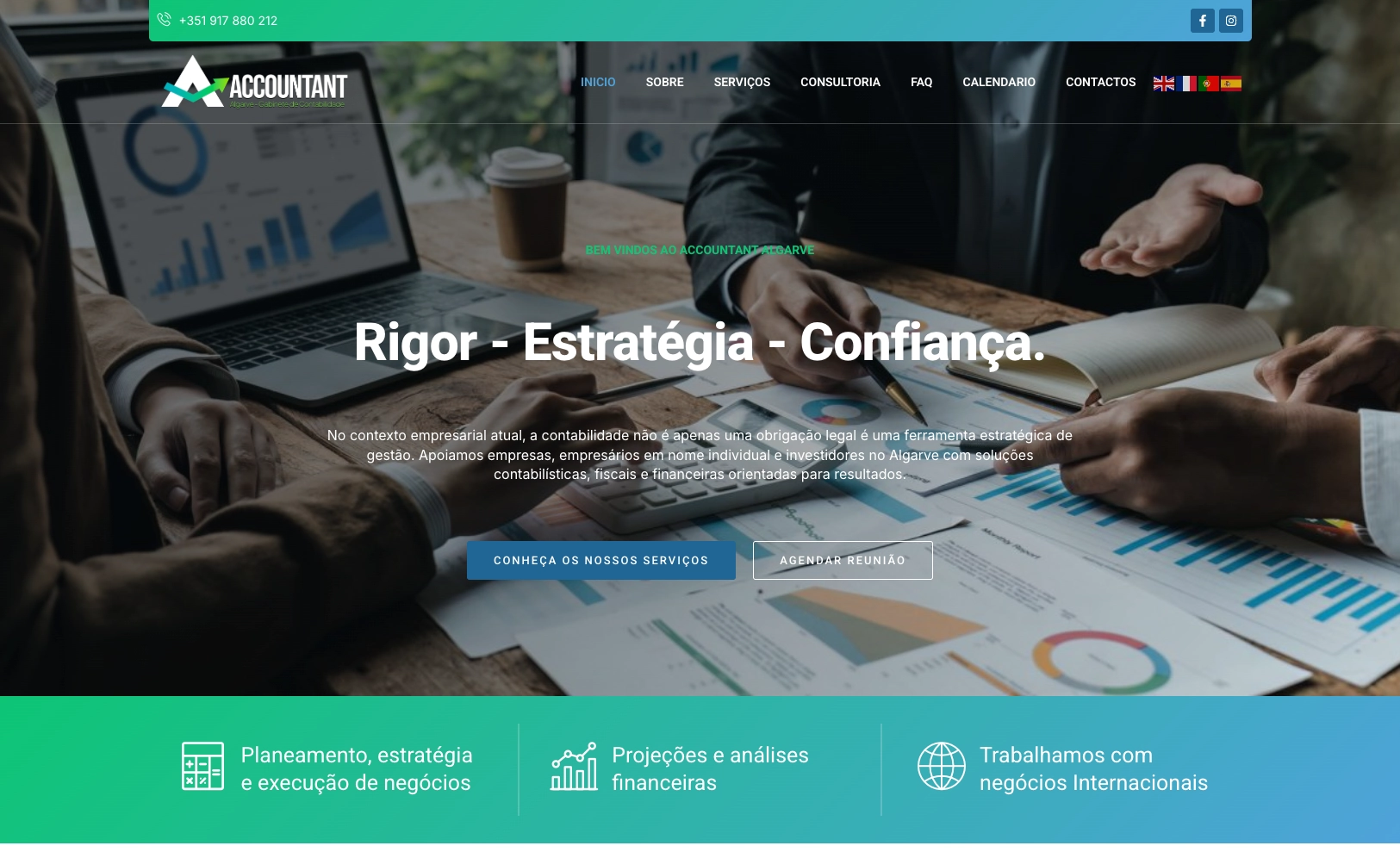 Accountant Algarve — Website profissional