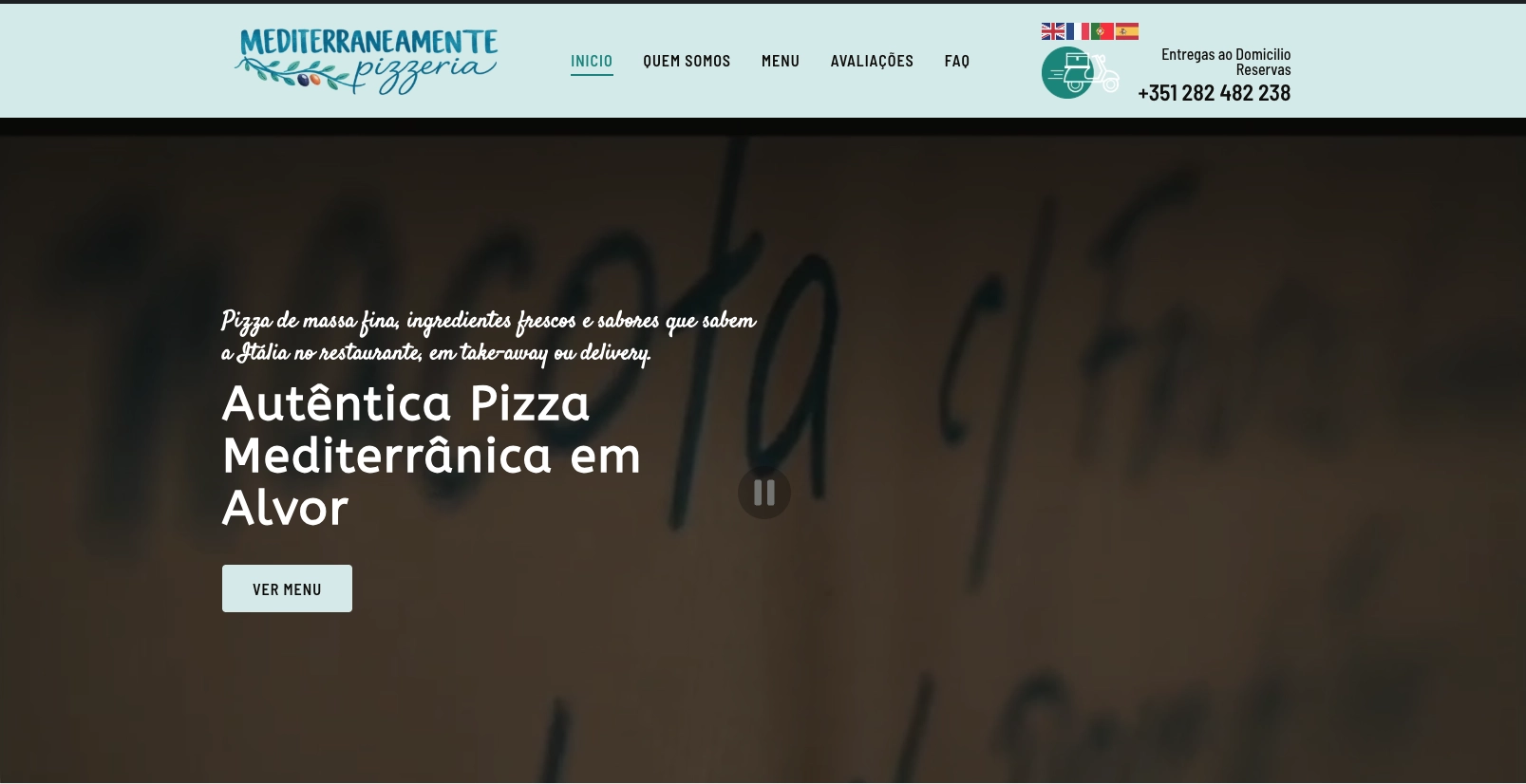 Mediterraneamente — Website profissional